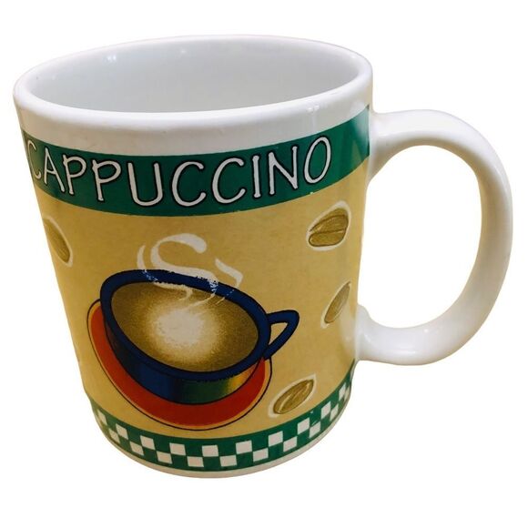 Latte Cappuccino Coffee Set Cups Mugs - Picture 4 of 9